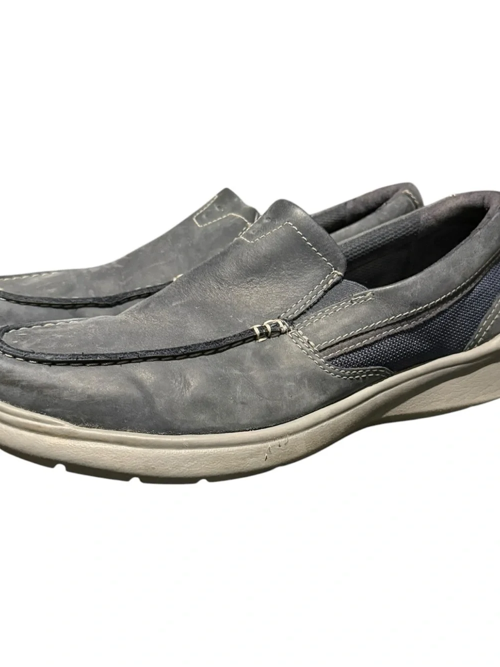 Clarks Men's Cotrell Blue Easy Loafer Slip-on Shoes Sz 9.5 M Casual Lifestyle